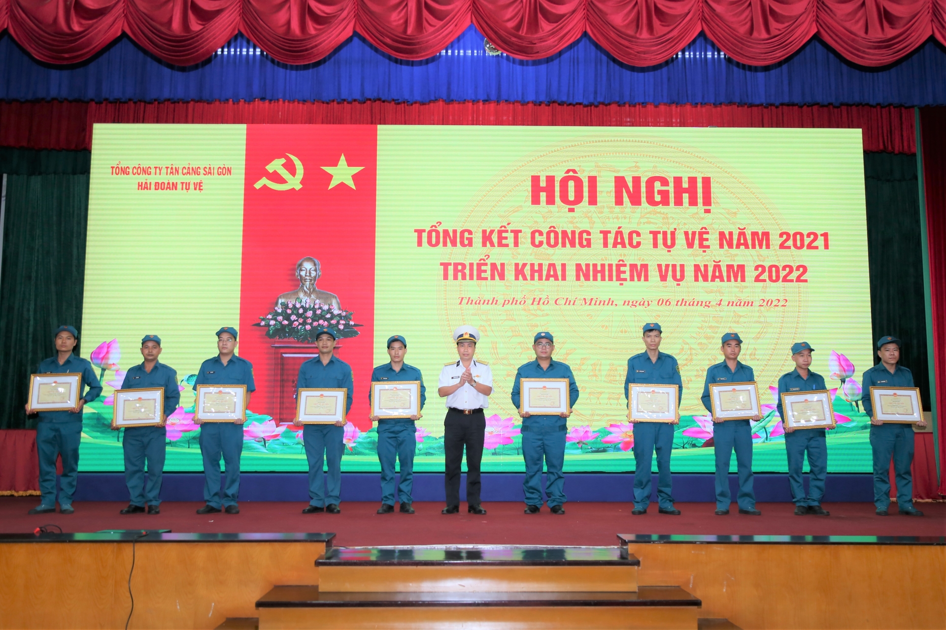 Hải đoàn Tự vệ Tổng công ty Tân Cảng Sài Gòn  triển khai nhiệm vụ năm 2022