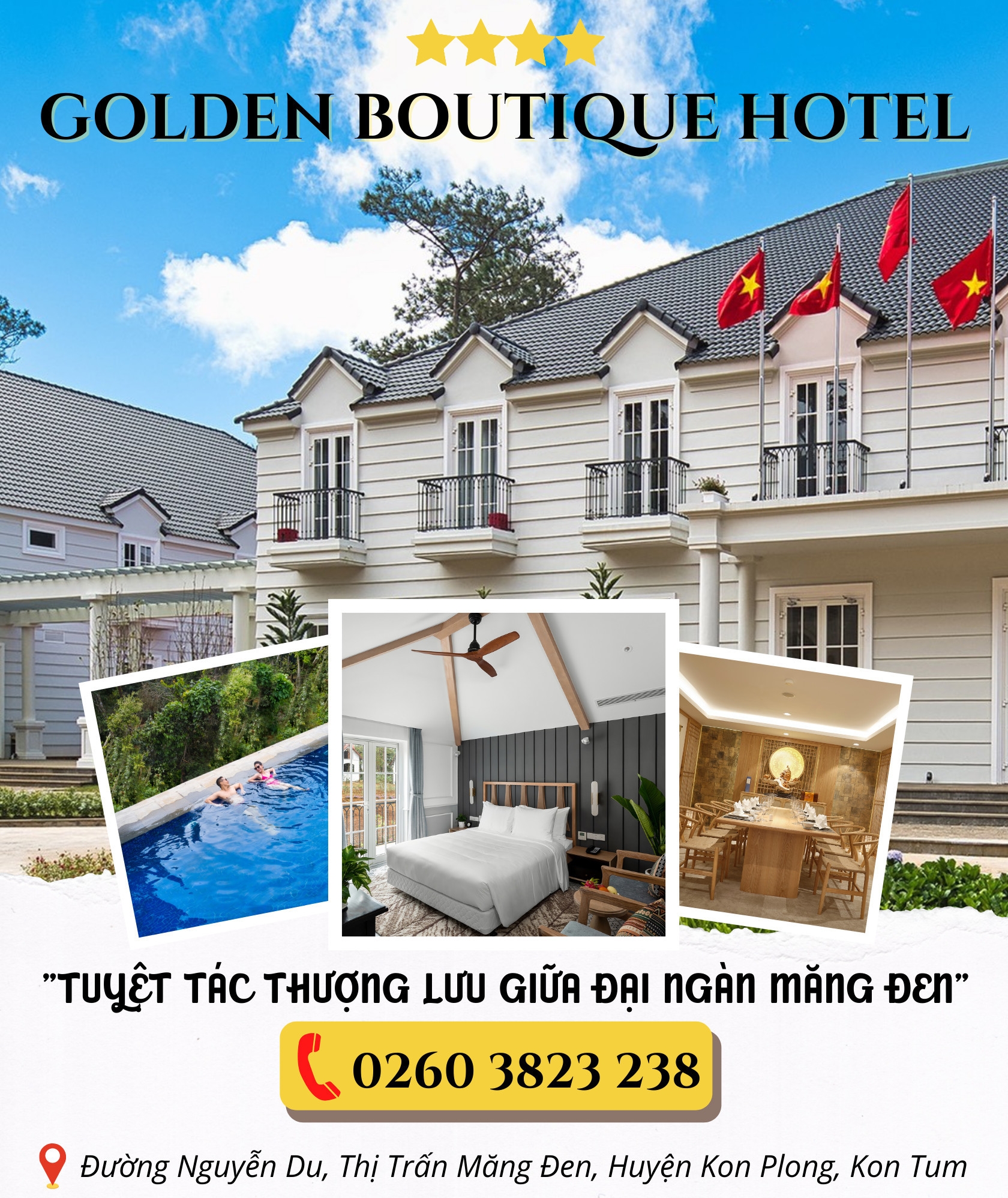 Golden Boutique Hotel – Tuyệt tác giữa đại ngàn Măng Đen Golden Boutique Hotel – Tuyệt tác giữa đại ngàn Măng Đen