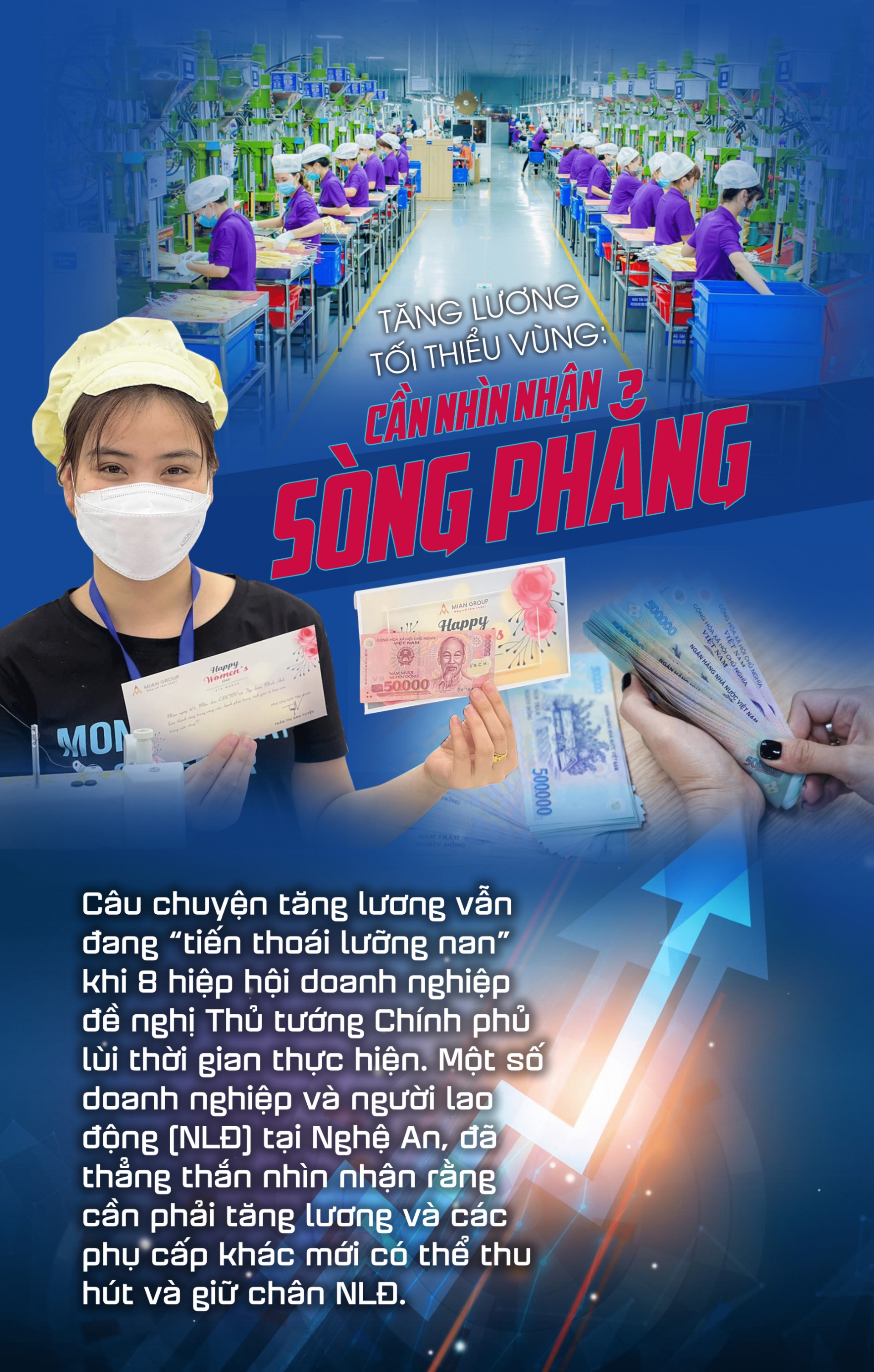 Tăng lương tối thiểu vùng: Cần nhìn nhận sòng phẳng Tăng lương tối thiểu vùng: Cần nhìn nhận sòng phẳng