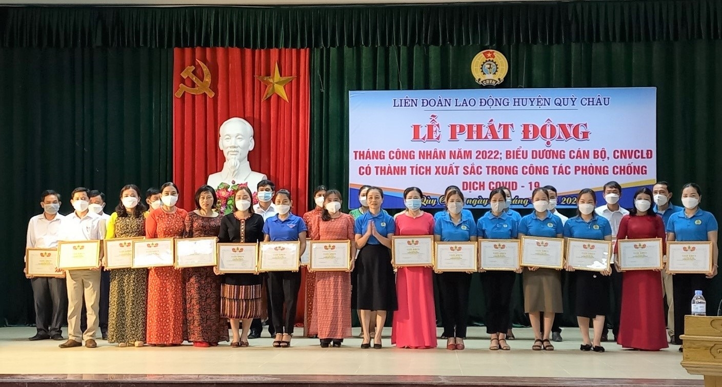 LĐLĐ huyện Quỳ Châu (Nghệ An) tổ chức Lễ phát động Tháng Công nhân LĐLĐ huyện Quỳ Châu (Nghệ An) tổ chức Lễ phát động Tháng Công nhân