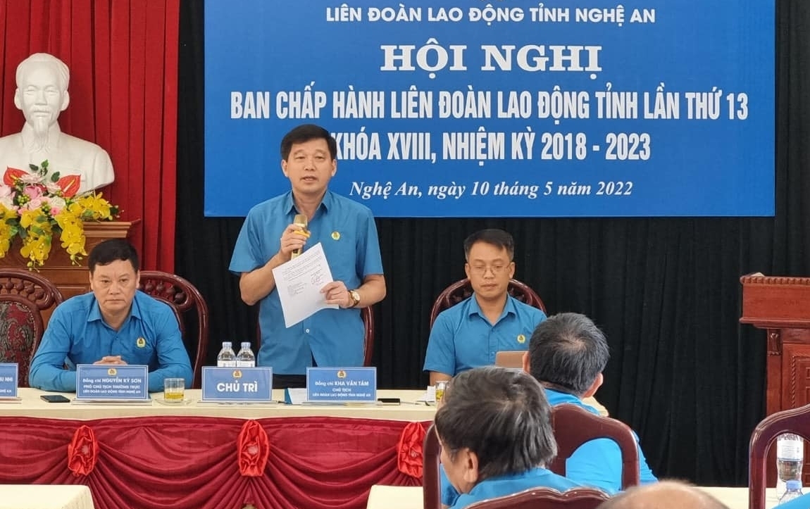 Nghệ An tập trung chuẩn bị chu đáo, bài bản đại hội công đoàn các cấp