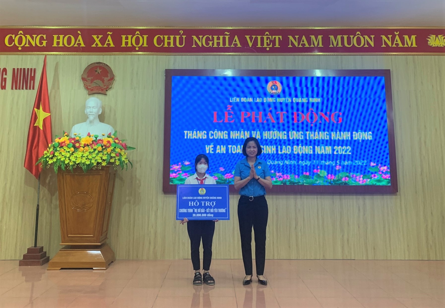 LĐLĐ huyện Quảng Ninh (Quảng Bình) tổ chức đối thoại để lắng nghe, thấu hiểu NLĐ