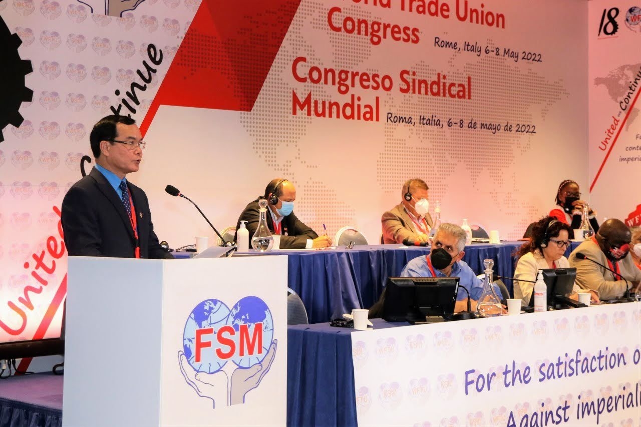 Công đoàn Việt Nam sẽ tiếp tục đóng góp cho phong trào công đoàn thế giới Công đoàn Việt Nam sẽ tiếp tục đóng góp cho phong trào công đoàn thế giới