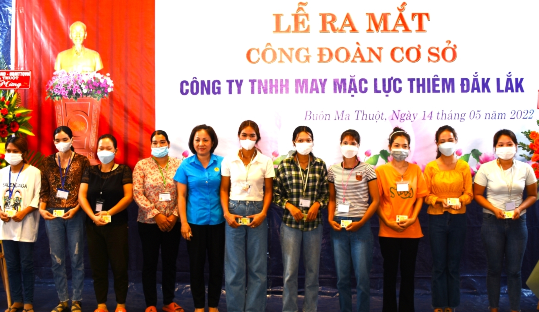 LĐLĐ thành phố Buôn Ma Thuột thành lập công đoàn cơ sở, kết nạp 357 đoàn viên