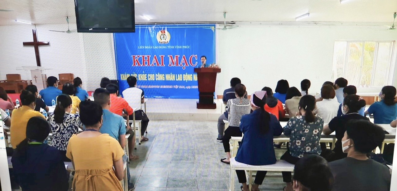 LĐLĐ tỉnh Vĩnh Phúc tổ chức khám sức khoẻ cho công nhân lao động LĐLĐ tỉnh Vĩnh Phúc tổ chức khám sức khoẻ cho công nhân lao động