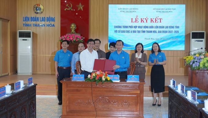 LĐLĐ Thanh Hóa và Sở Giáo dục - Đào tạo ký kết chương trình phối hợp hoạt động