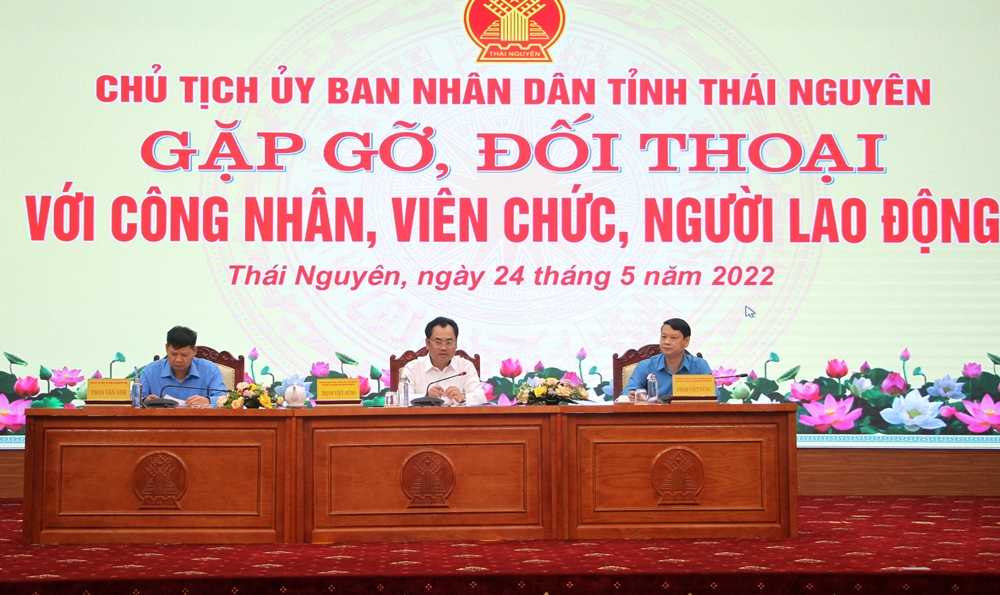 Nhiều vấn đề công nhân kiến nghị được tháo gỡ thông qua đối thoại với lãnh đạo tỉnh Nhiều vấn đề công nhân kiến nghị được tháo gỡ thông qua đối thoại với lãnh đạo tỉnh