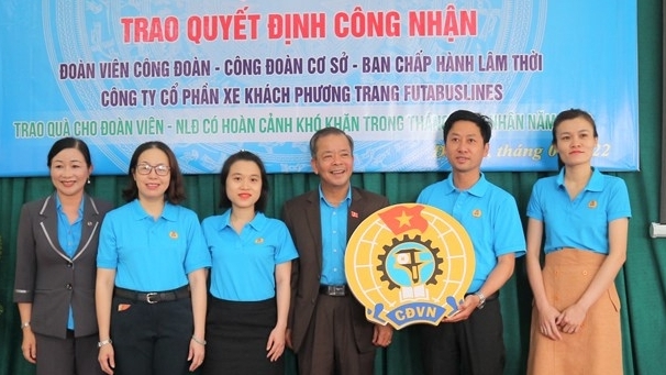 Lâm Đồng ra mắt công đoàn cơ sở với 1.206 đoàn viên