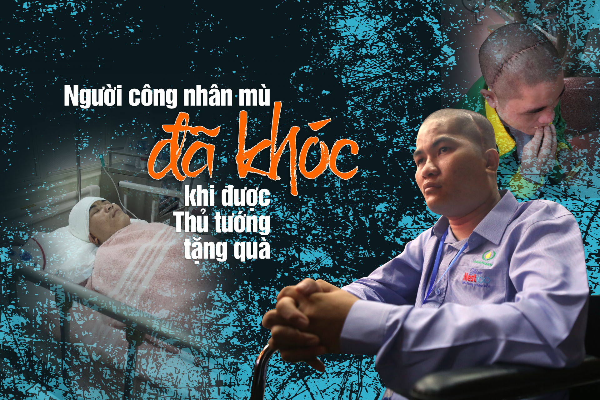 Người công nhân mù khóc khi đón nhận món quà của Thủ tướng Người công nhân mù khóc khi đón nhận món quà của Thủ tướng