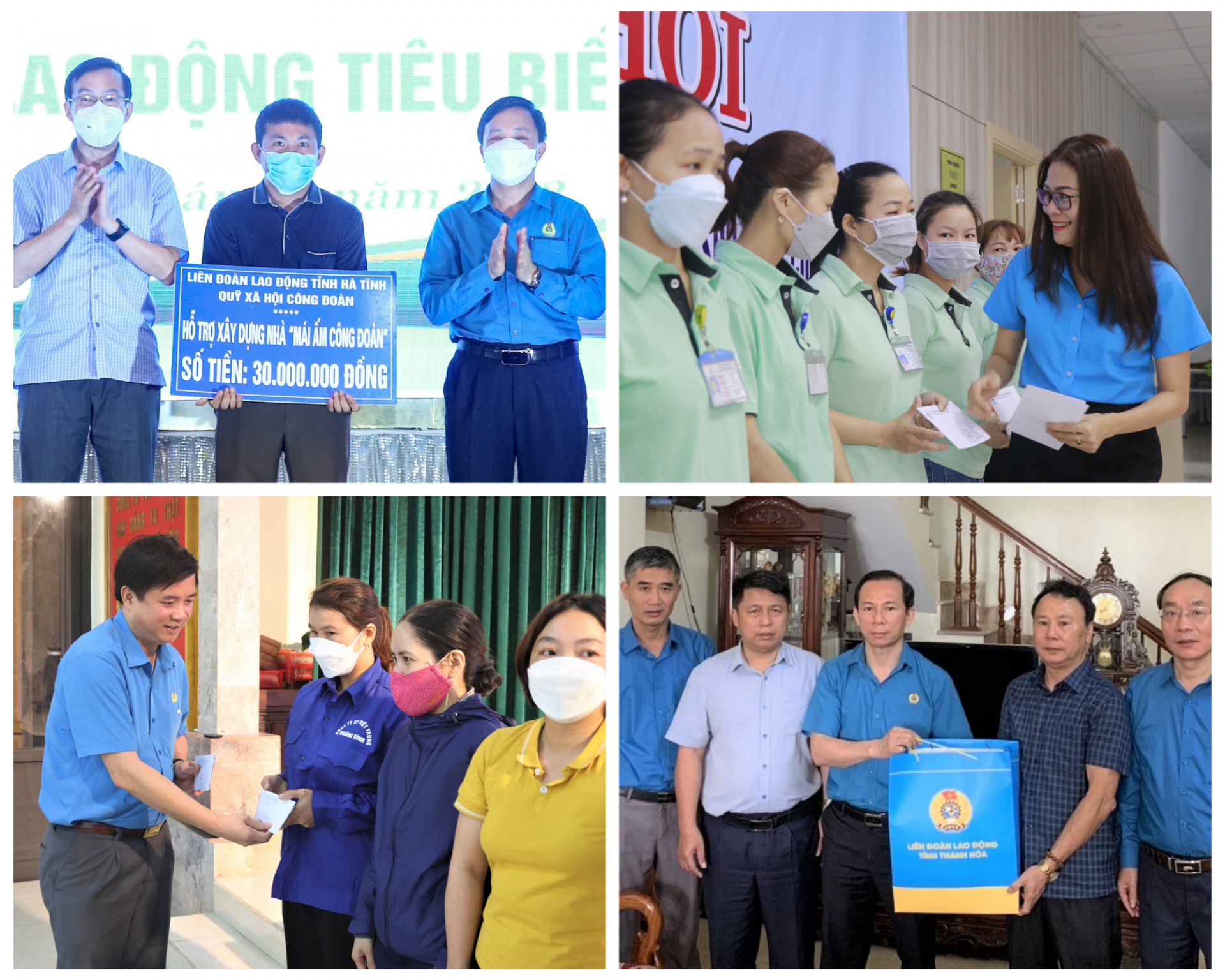 Công đoàn 6 tỉnh Bắc Trung Bộ đã hỗ trợ hơn 50 tỉ đồng cho đoàn viên, người lao động