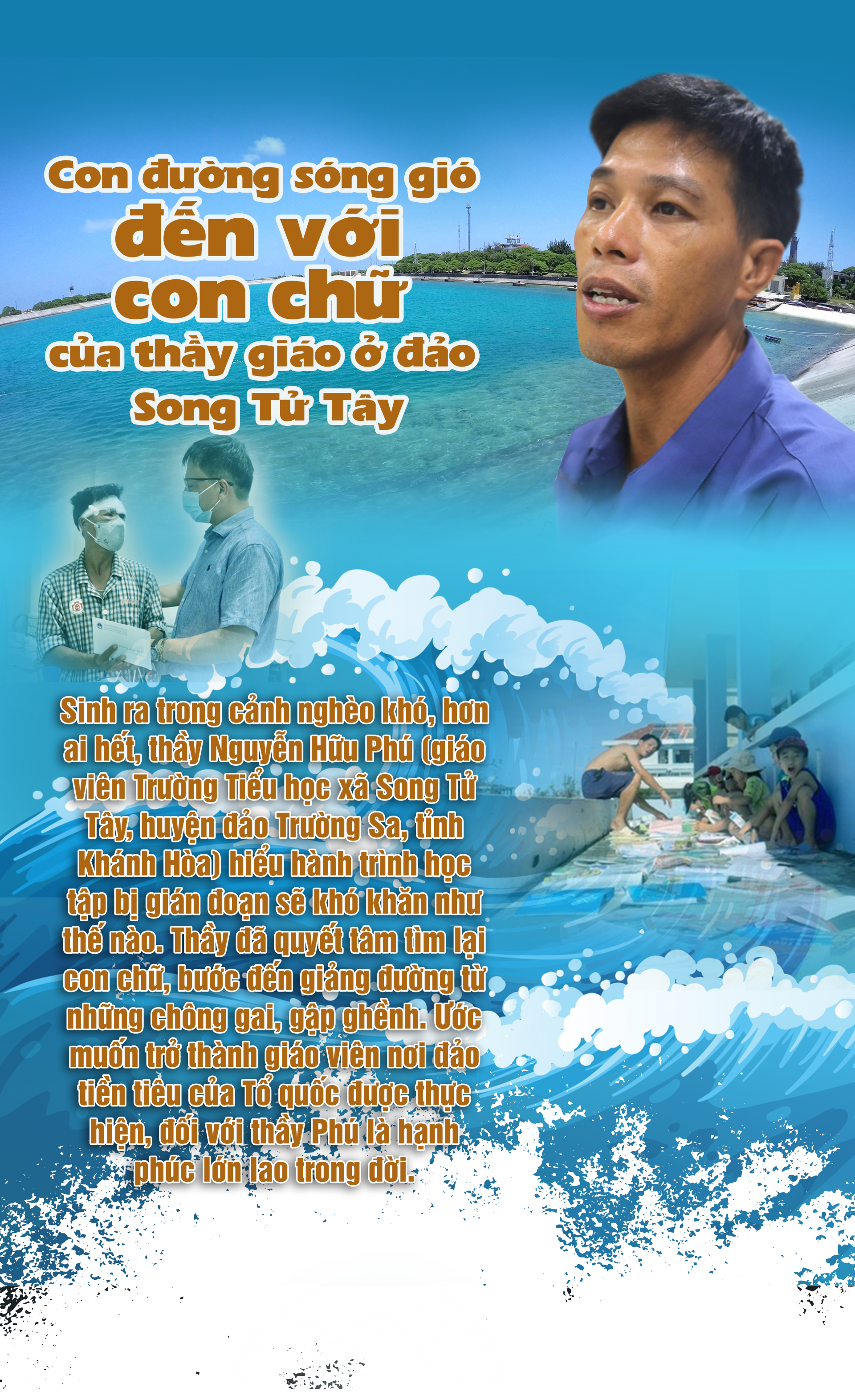 Con đường sóng gió đến với con chữ của thầy giáo ở đảo Song Tử Tây