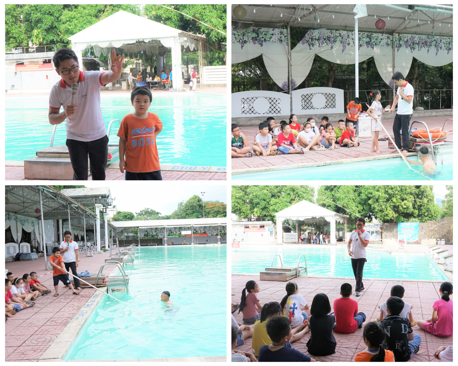 Công đoàn Viên chức Nghệ An tổ chức lớp học bơi cho con của đoàn viên