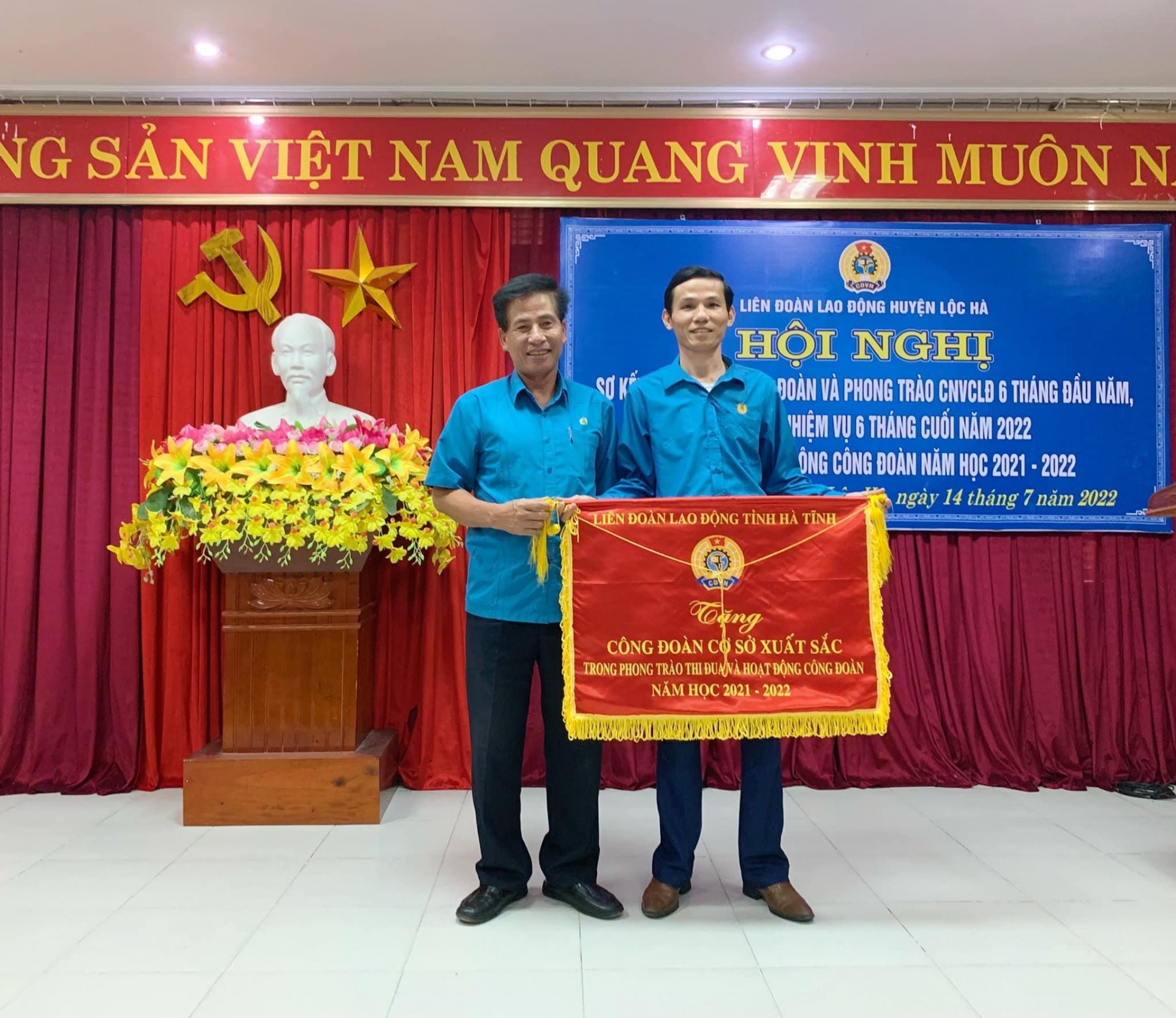 LĐLĐ huyện Lộc Hà: Sơ kết hoạt động công đoàn 6 tháng đầu năm 2022