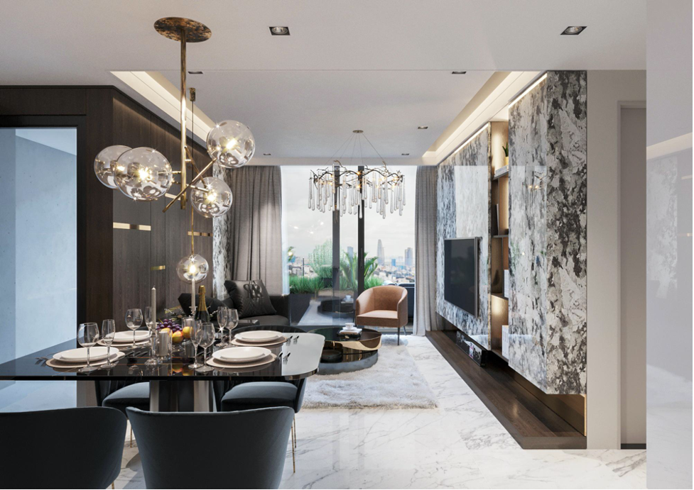 Không gian căn hộ 2 phòng ngủ của Sunshine Sky City phù hợp với gia đình trẻ Không gian căn hộ 2 phòng ngủ của Sunshine Sky City phù hợp với gia đình trẻ