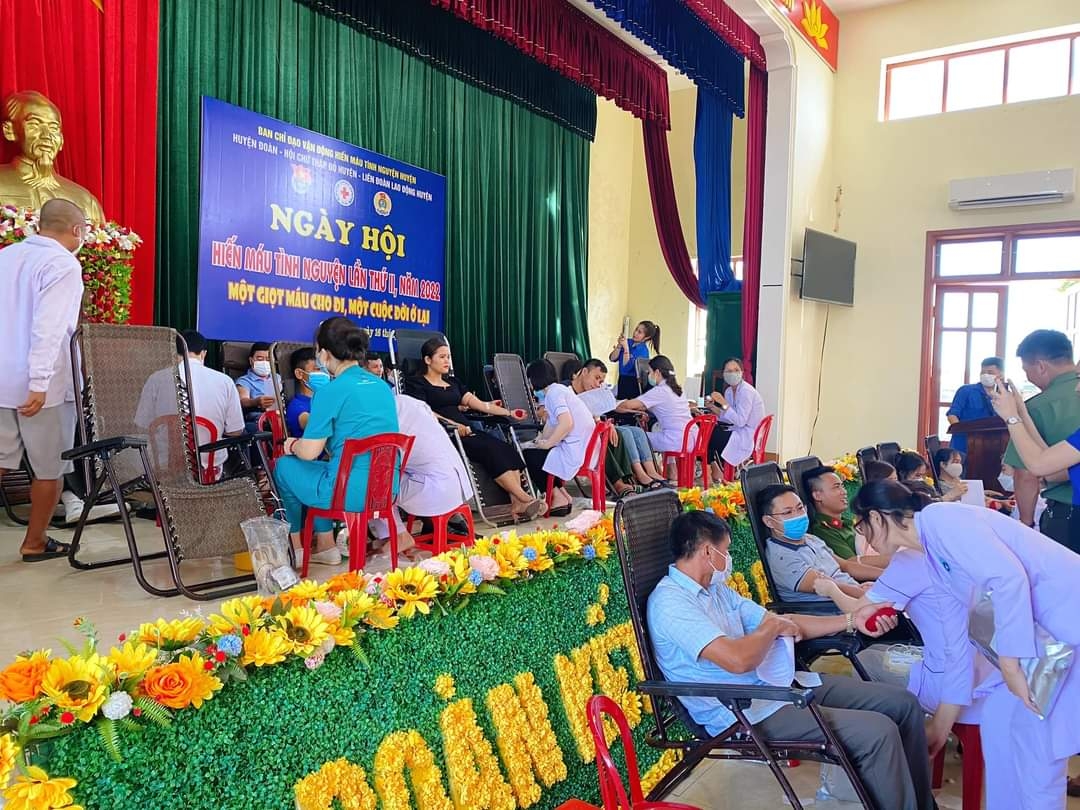 Cẩm Xuyên: Sôi nổi Ngày hội hiến máu tình nguyện