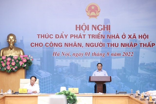 Hội nghị thúc đẩy phát triển nhà ở xã hội cho công nhân, người thu nhập thấp. Ảnh: VPG/NHẬT BẮC Hội nghị thúc đẩy phát triển nhà ở xã hội cho công nhân, người thu nhập thấp. Ảnh: VPG/NHẬT BẮC
