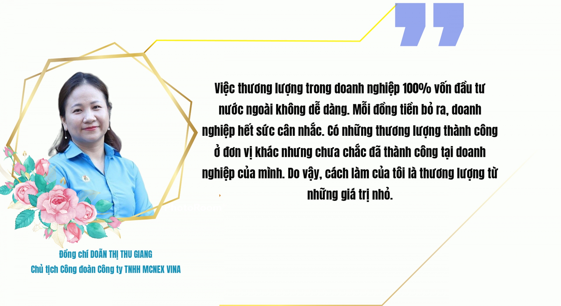 Thương lượng ở doanh nghiệp bắt đầu từ những giá trị rất nhỏ Thương lượng ở doanh nghiệp bắt đầu từ những giá trị rất nhỏ