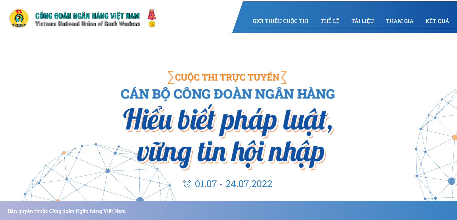 Kết quả Cuộc thi trực tuyến "Cán bộ Công đoàn ngân hàng hiểu biết pháp luật" 2022 Kết quả Cuộc thi trực tuyến "Cán bộ Công đoàn ngân hàng hiểu biết pháp luật" 2022