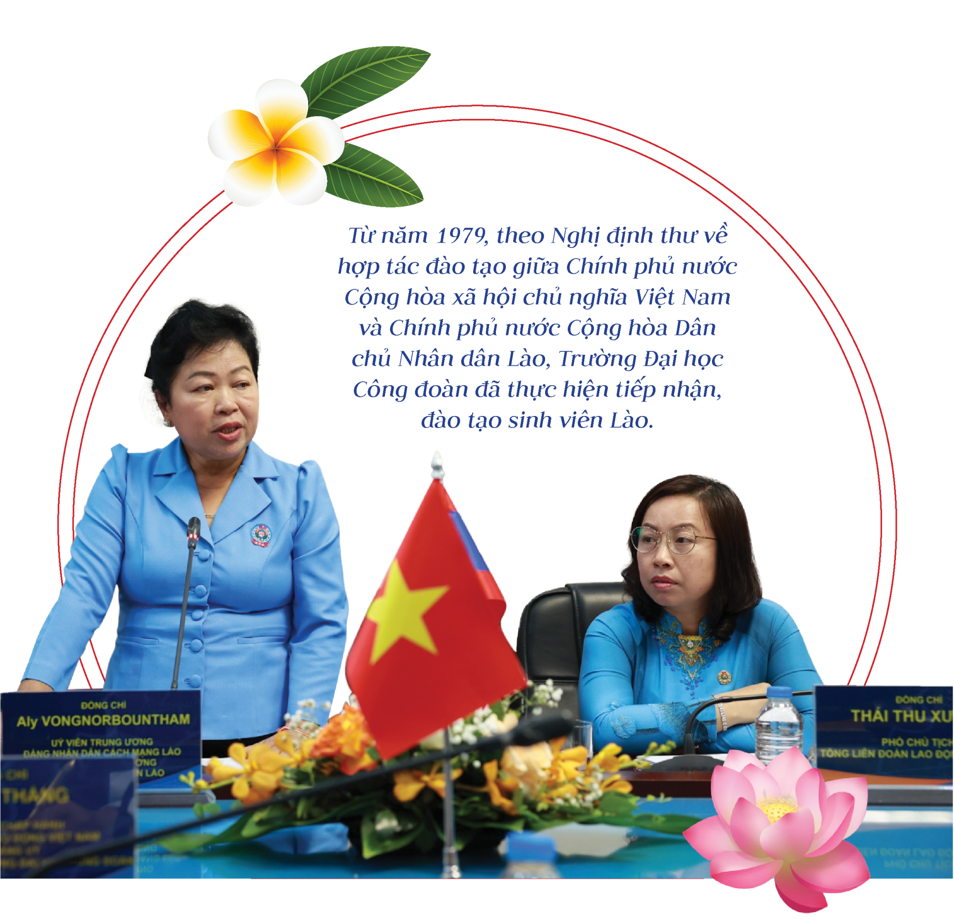 "Chia ngọt sẻ bùi" với sinh viên Lào