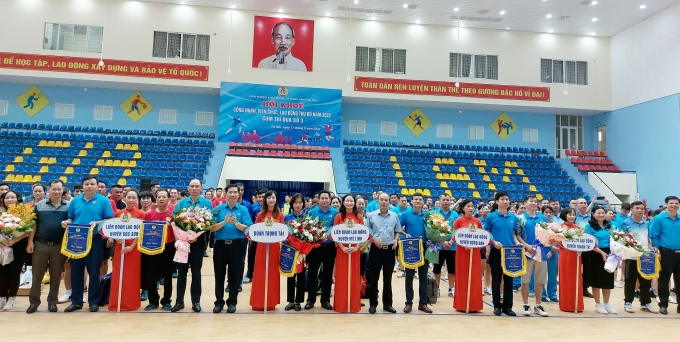 Ảnh hội khoẻ CNVCLĐ Thủ đô năm 2022 cụm thi đua số 3.