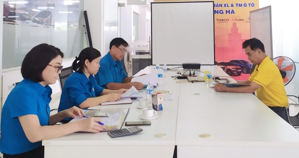 Công đoàn ngành Công thương Hà Tĩnh kiểm tra tại công đoàn cơ sở Công đoàn ngành Công thương Hà Tĩnh kiểm tra tại 23 CĐCS