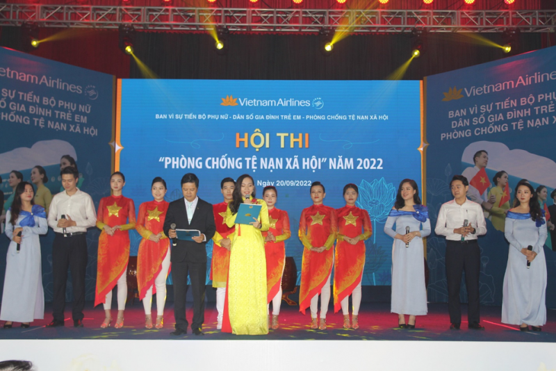 Người lao động Vietnam Airlines thi phòng, chống tệ nạn xã hội năm 2022