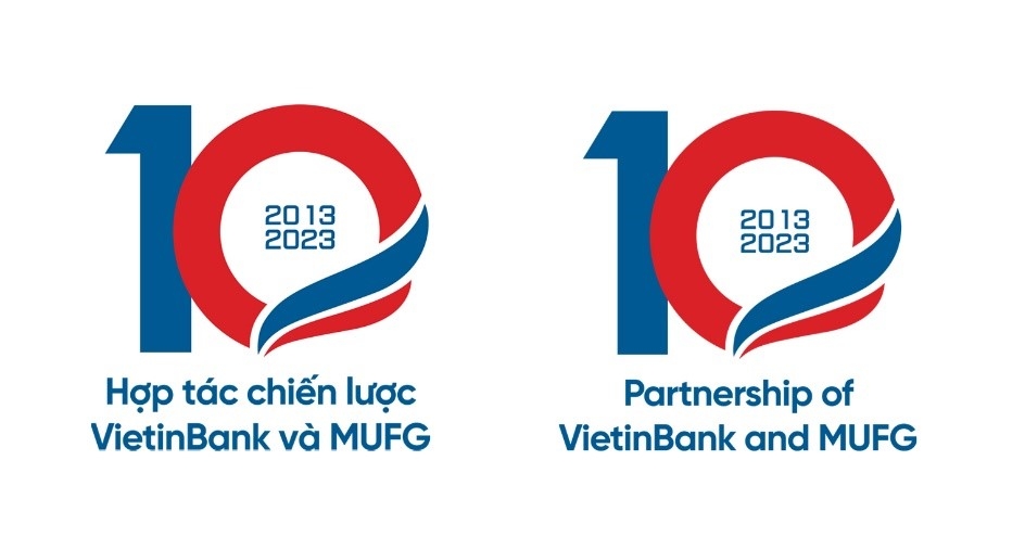 Biểu trưng kỷ niệm 10 năm hợp tác chiến lược VietinBank và MUFG Bank Biểu trưng kỷ niệm 10 năm hợp tác chiến lược VietinBank và MUFG Bank
