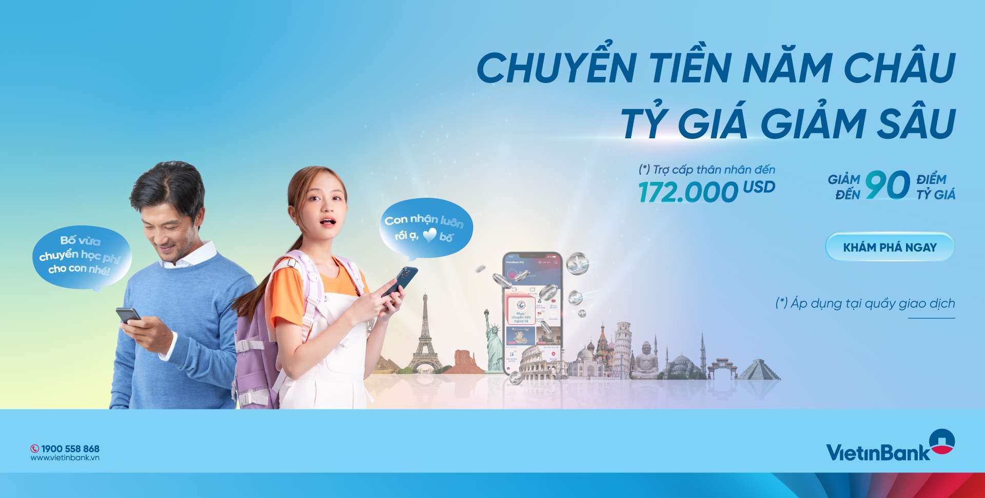 Chương trình Siêu ưu đãi mua ngoại tệ và chuyển tiền quốc tế dành cho KHCN của VietinBank đã nhận được những phản hồi tích cực từ rất nhiều khách hàng chuyển tiền quốc tế