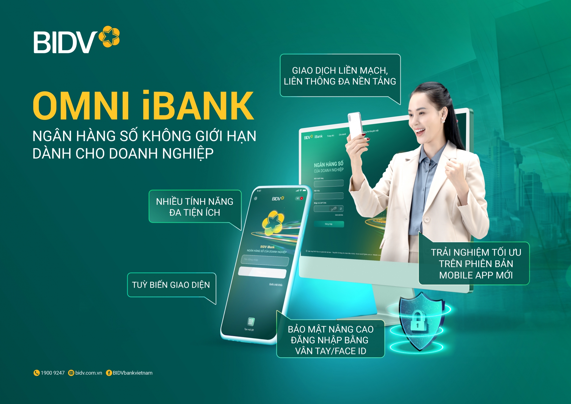 Omni BIDV iBank hoàn toàn mới cho khách hàng doanh nghiệp Omni BIDV iBank hoàn toàn mới cho khách hàng doanh nghiệp