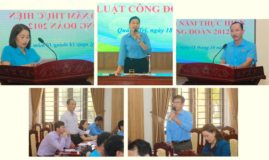 Quảng Trị: Nhiều đề xuất về chỉnh sửa, bổ sung Luật Công đoàn 2012 Quảng Trị: Nhiều đề xuất về chỉnh sửa, bổ sung Luật Công đoàn 2012