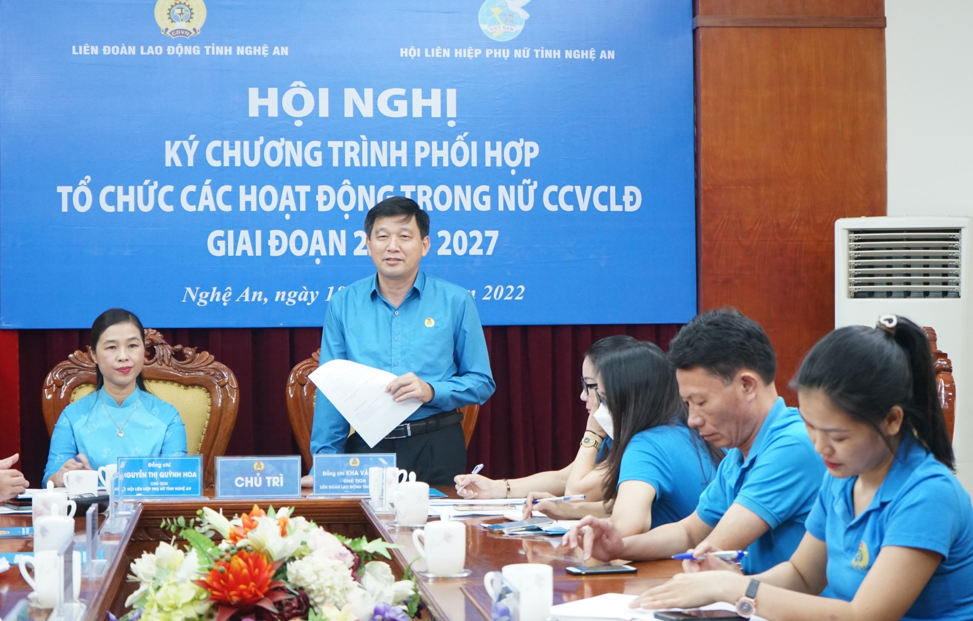 Nghệ An: LĐLĐ và Hội LHPN ký kết phối hợp tổ chức các hoạt động trong nữ CCVCLĐ