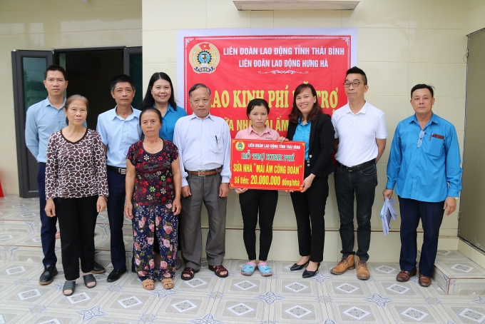 Thái Bình: Hỗ trợ đoàn viên xây, sửa nhà Mái ấm Công đoàn Thái Bình: Hỗ trợ đoàn viên xây, sửa nhà Mái ấm Công đoàn