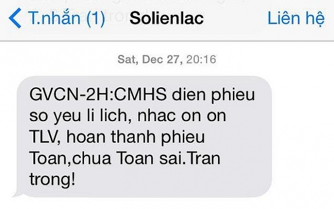 Sổ liên lạc điện tử và những “bông hoa hồng” trong số hóa Sổ liên lạc điện tử, chỉ thấy gai của hoa hồng?