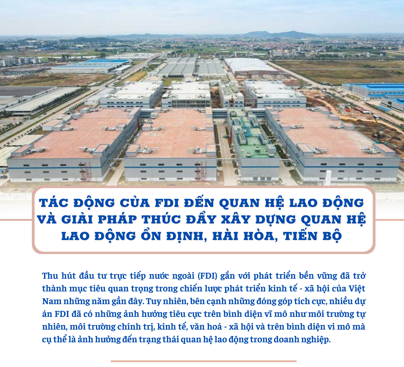 Tác động của FDI đến quan hệ lao động, giải pháp xây dựng quan hệ lao động