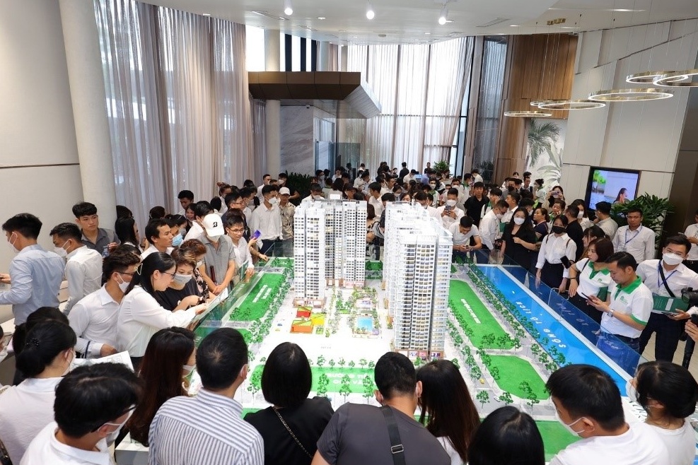 Dự án sơ cấp tại Tây Nam Linh Đàm bứt phá tiện ích, khách hàng tấp nập