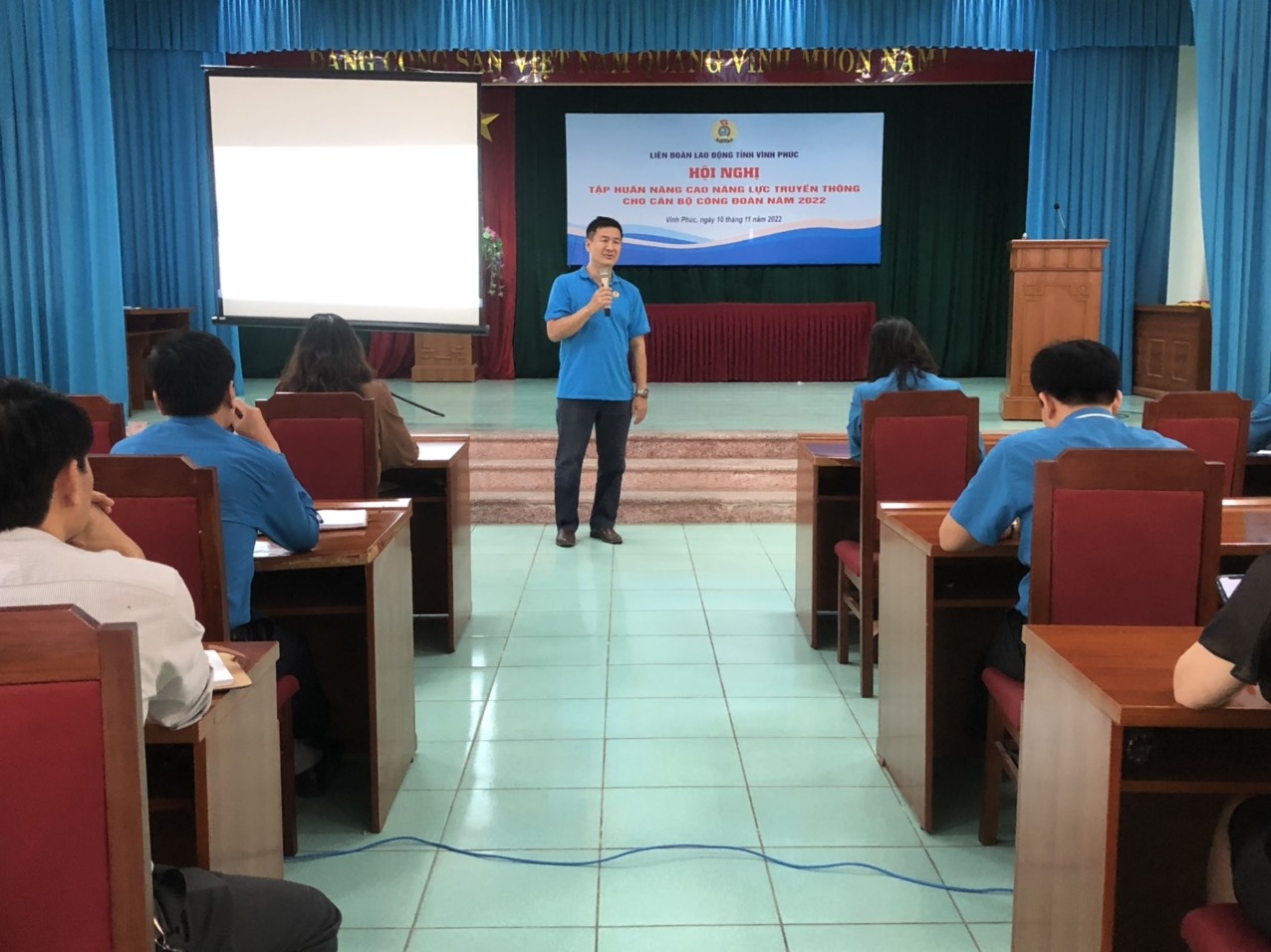 LĐLĐ tỉnh Vĩnh Phúc: Tập huấn nâng cao năng lực truyền thông cho cán bộ công đoàn