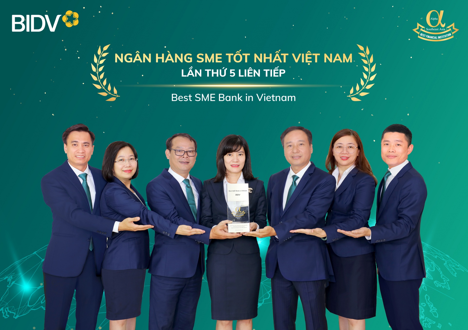 BIDV được vinh danh Ngân hàng SME tốt nhất Việt Nam lần thứ 5 liên tiếp BIDV được vinh danh Ngân hàng SME tốt nhất Việt Nam lần thứ 5 liên tiếp