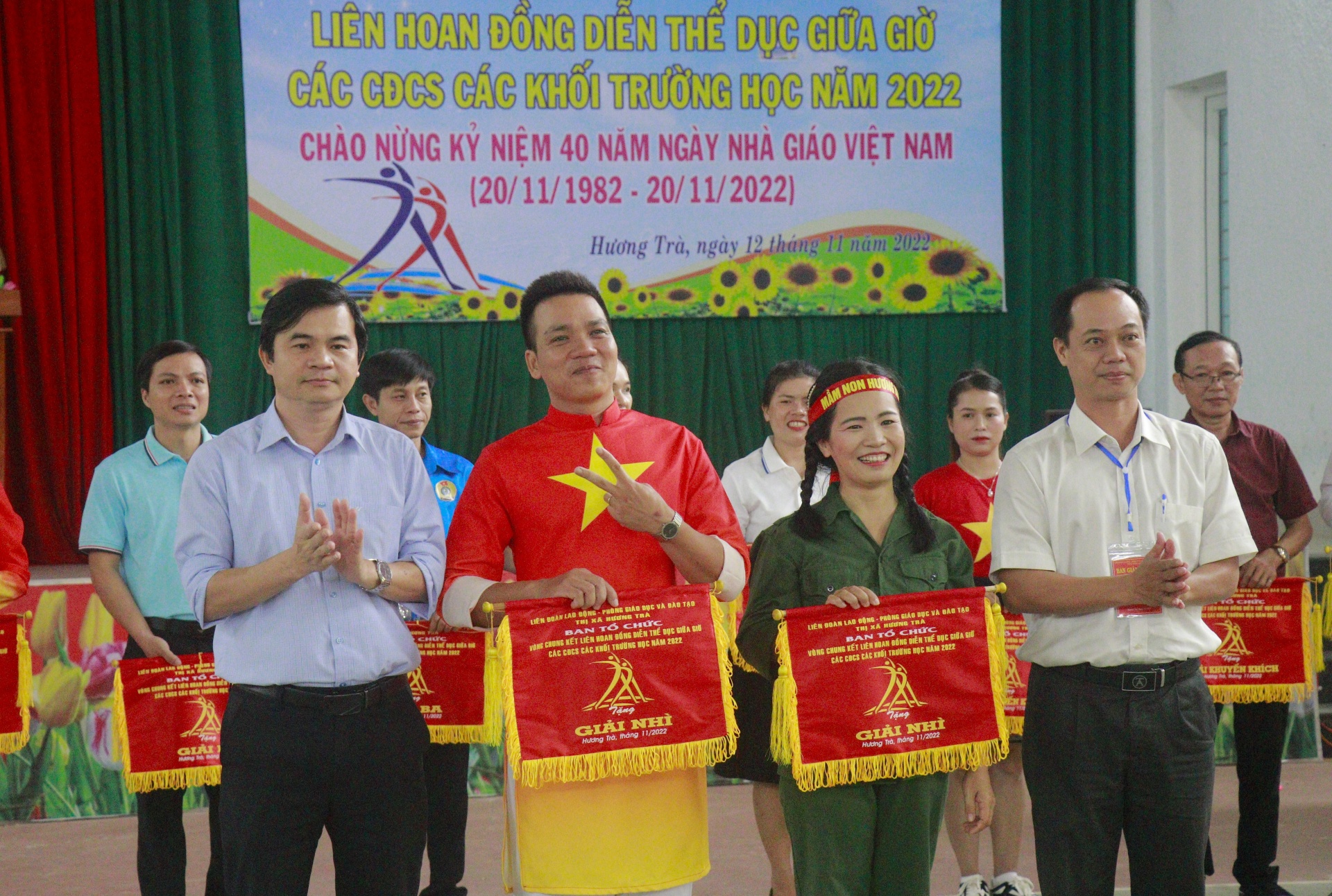 Thị xã Hương Trà: Sôi động Liên hoan đồng diễn thể dục giữa giờ