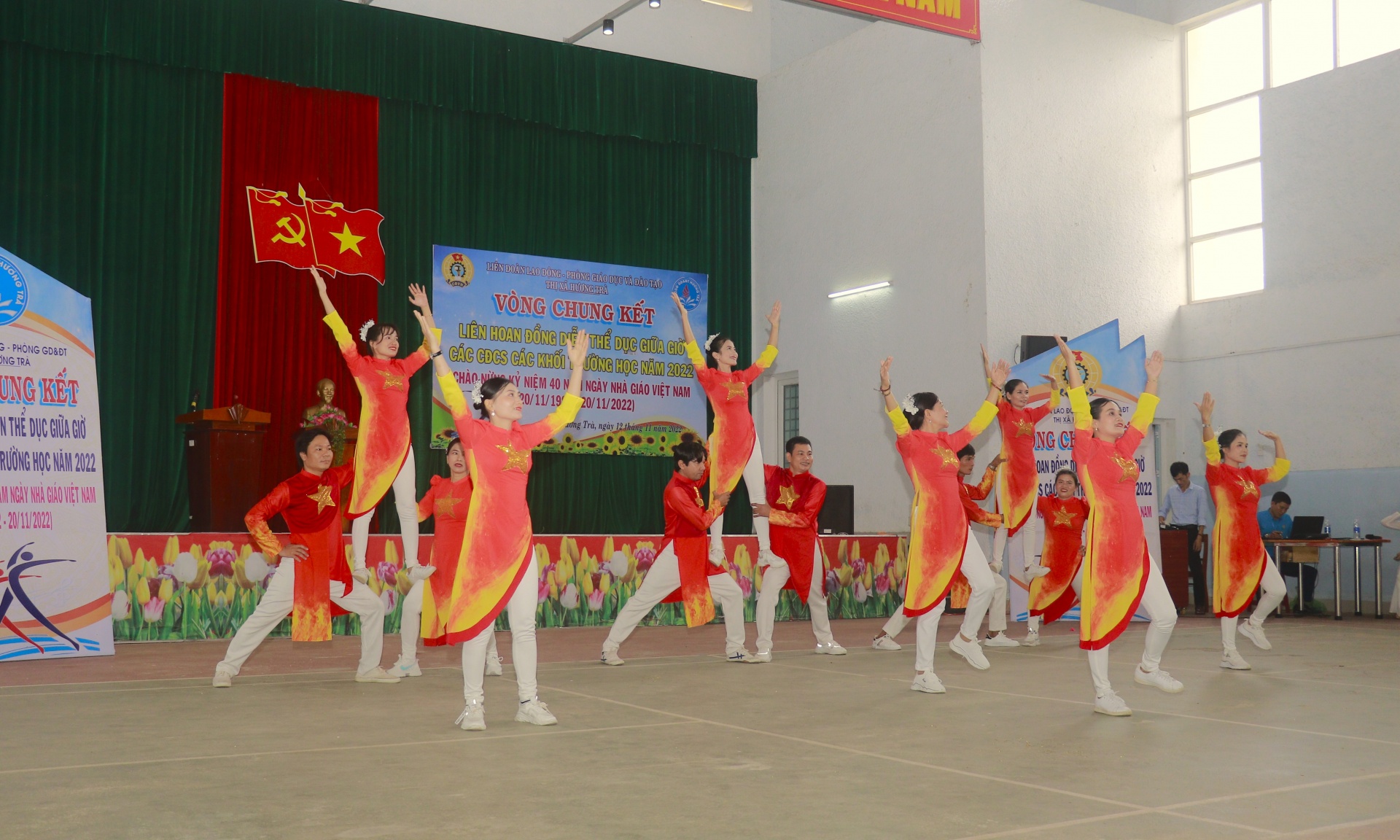 Thị xã Hương Trà: Sôi động Liên hoan đồng diễn thể dục giữa giờ