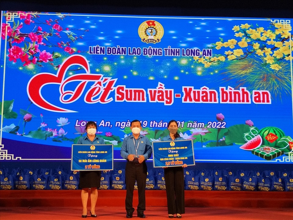 Công đoàn Long An dự kiến chăm lo Tết cho 30.000 đoàn viên, người lao động khó khăn