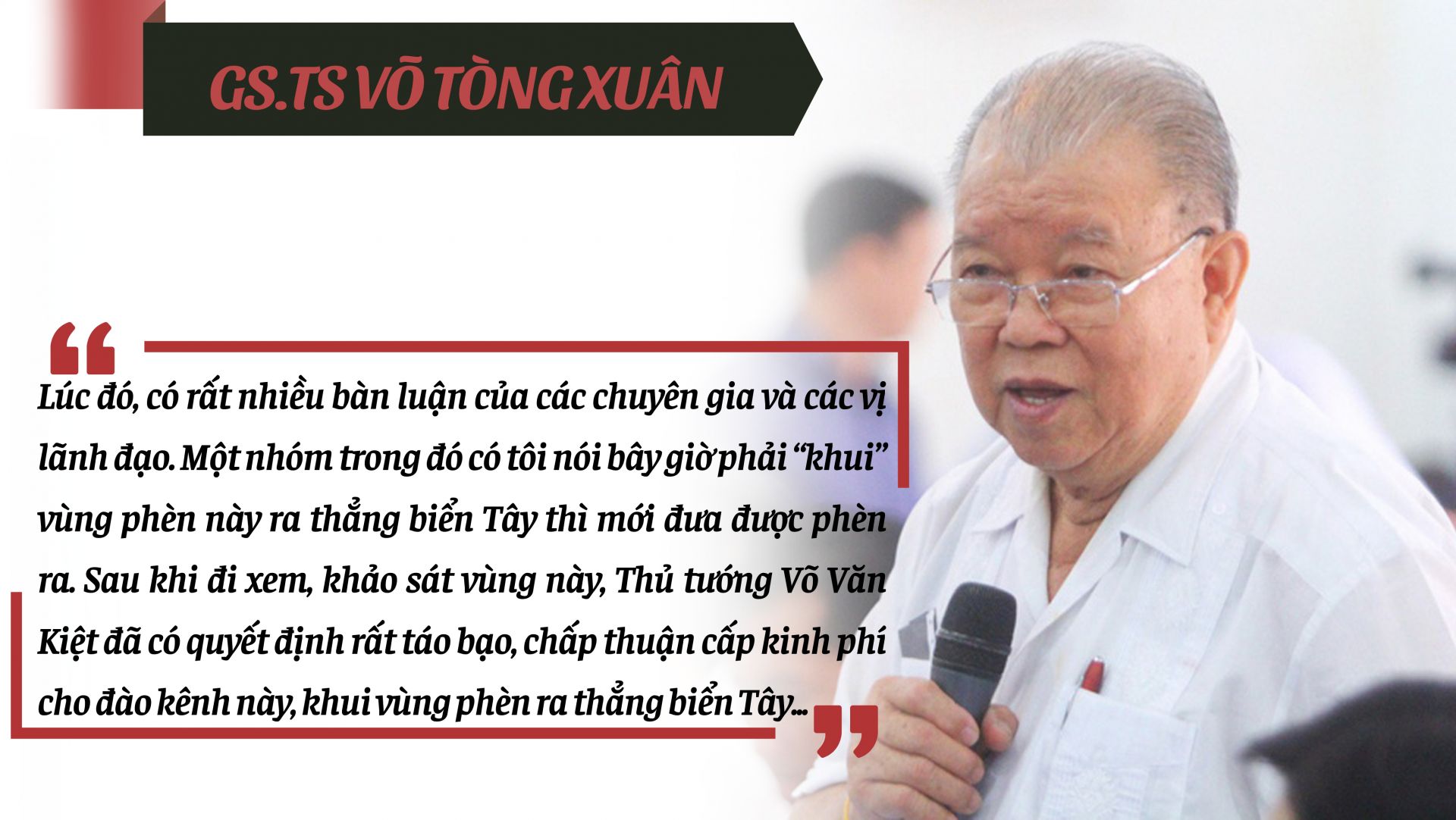 Có một dòng kênh mang tên Võ Văn Kiệt