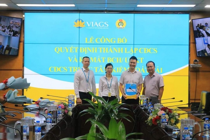 Thành lập Công đoàn cơ sở Trung tâm kiểm soát tải thuộc Công đoàn VIAGS Thành lập Công đoàn cơ sở Trung tâm kiểm soát tải thuộc Công đoàn VIAGS