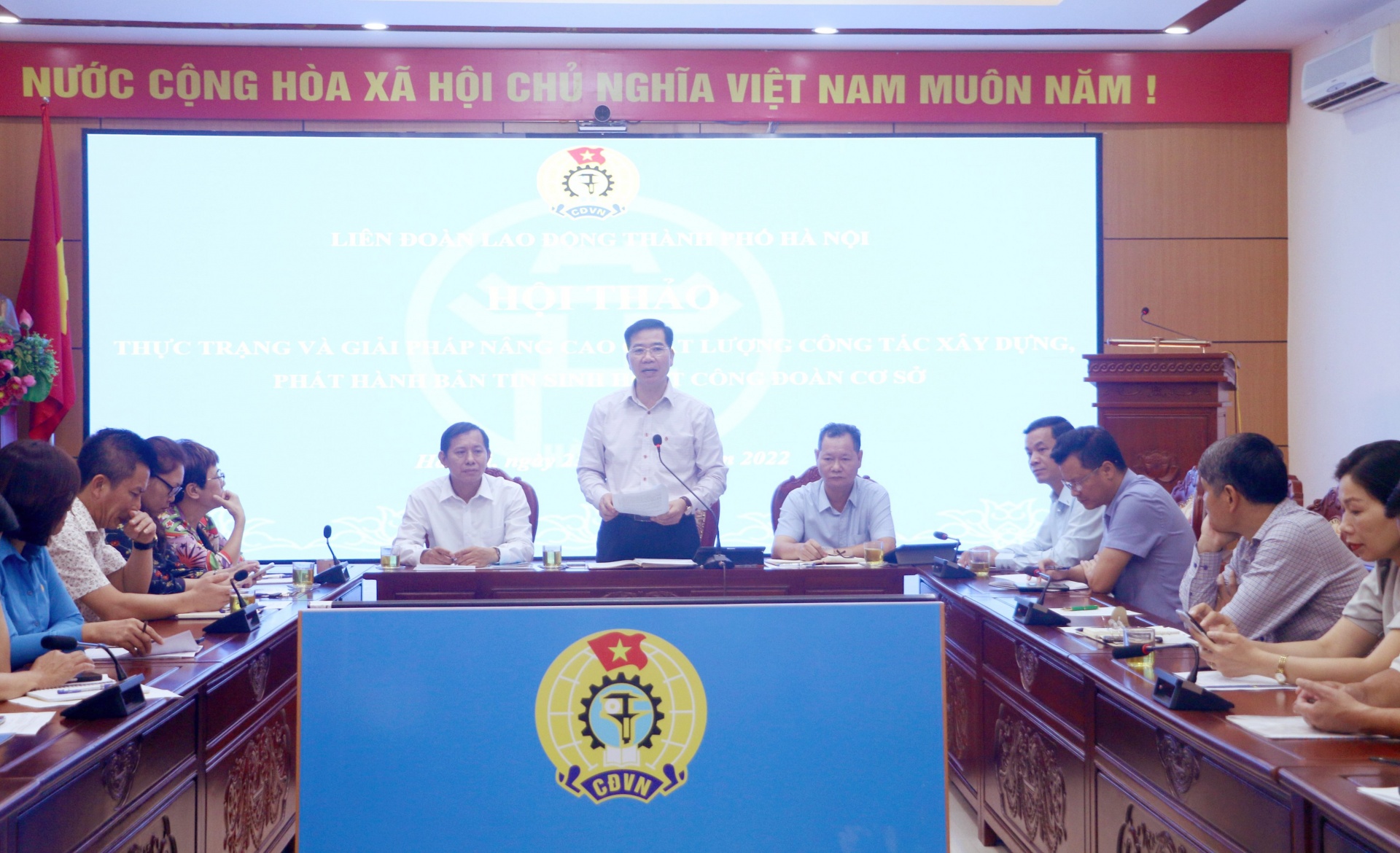 Hội thảo nâng cao chất lượng Bản tin sinh hoạt công đoàn cơ sở Hội thảo nâng cao chất lượng Bản tin sinh hoạt công đoàn cơ sở