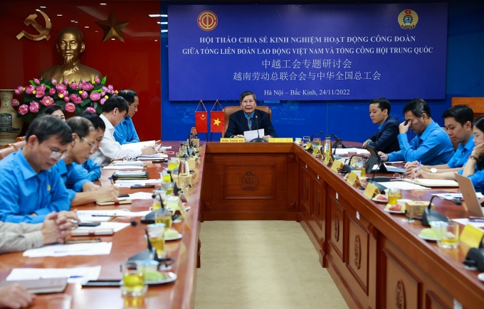 Chia sẻ kinh nghiệm hoạt động giữa Tổng LĐLĐ Việt Nam và Tổng Công hội Trung Quốc