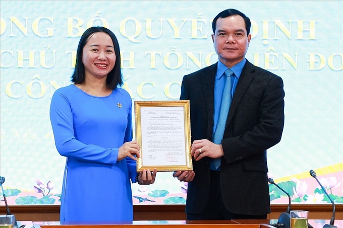 Tổng LĐLĐ Việt Nam bổ nhiệm Trưởng ban Nữ công Tổng LĐLĐ Việt Nam bổ nhiệm Trưởng ban Nữ công
