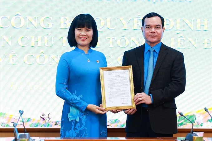Tổng LĐLĐ Việt Nam bổ nhiệm Trưởng ban Nữ công Tổng LĐLĐ Việt Nam bổ nhiệm Trưởng ban Nữ công