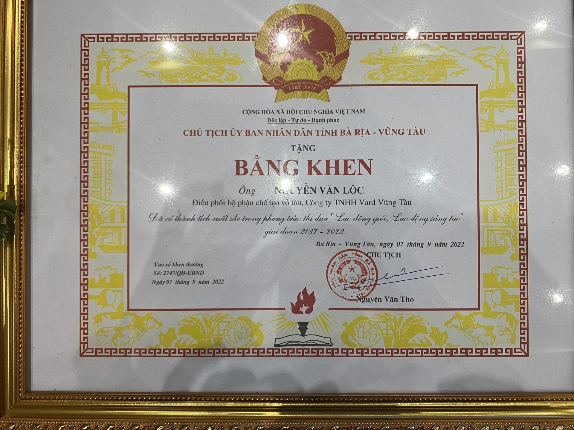 Gương lao động điển hình - Kỹ sư trẻ Nguyễn Văn Lộc Gương lao động điển hình - Kỹ sư trẻ Nguyễn Văn Lộc