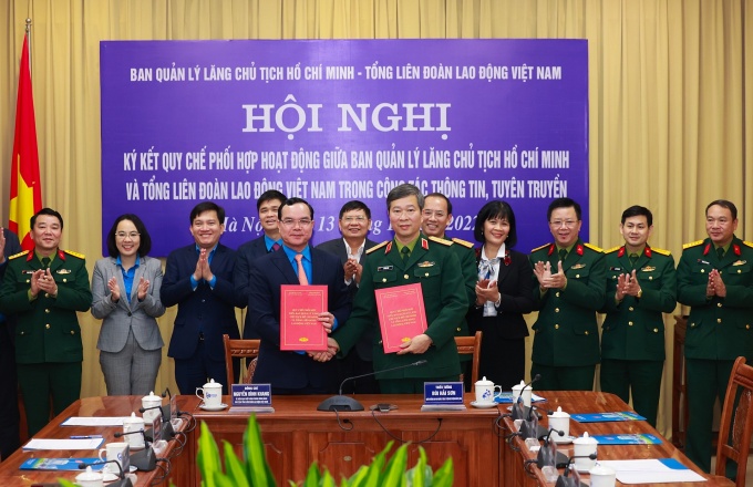 Ký quy chế phối hợp giữa Tổng LĐLĐ Việt Nam và Ban quản lý Lăng Chủ tịch Hồ Chí Minh Ký quy chế phối hợp giữa Tổng LĐLĐ Việt Nam và Ban quản lý Lăng Chủ tịch Hồ Chí Minh