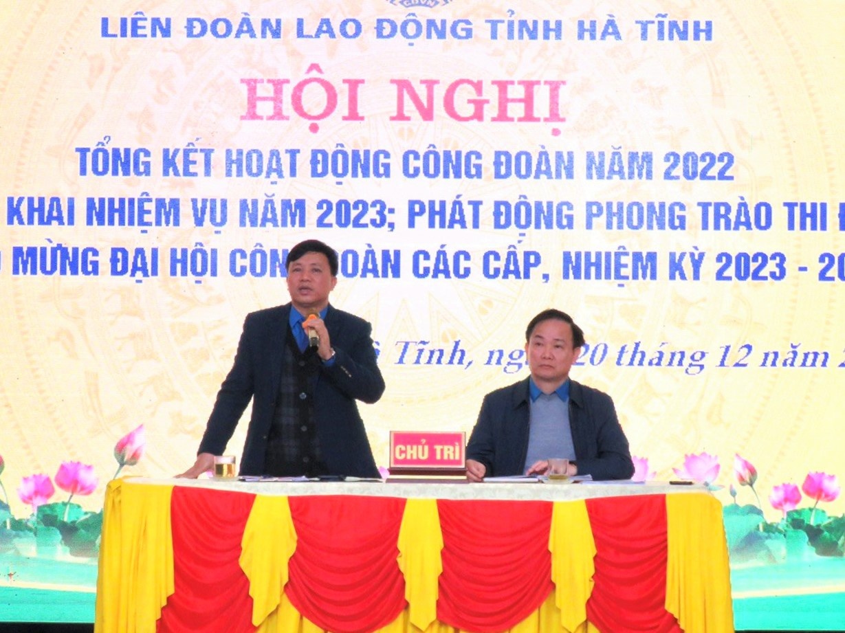 Công đoàn Hà Tĩnh: Tạo tiền đề vững chắc bước vào nhiệm kỳ mới Công đoàn Hà Tĩnh: Tạo tiền đề vững chắc bước vào nhiệm kỳ mới