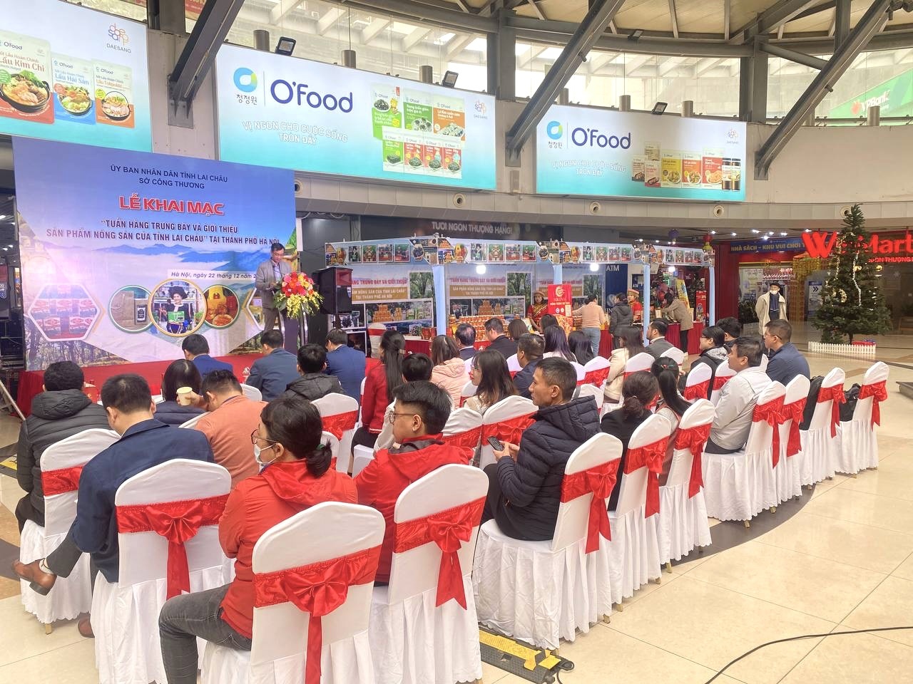 Đại diện tỉnh Lai Châu phát biểu tại lễ khai mạc Tuần hàng nông sản tỉnh Lai Châu Đại diện tỉnh Lai Châu phát biểu tại lễ khai mạc Tuần hàng nông sản tỉnh Lai Châu